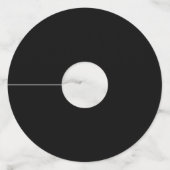 トロピカル金ゴールドグリッターパームホリデークリスマス ワイングラスタグ (裏面)