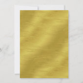 トロピカル金ゴールドパイナップルベビーシャワー招待状 招待状 (裏面)