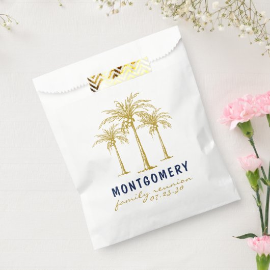 トロピカル金ゴールドパームカスタムツリー懇親会 フェイバーバッグ (封をした状態)