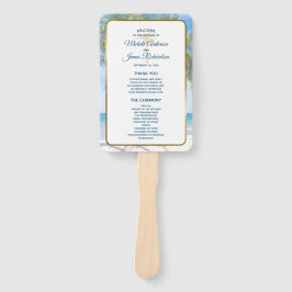 トロピカル金ゴールドパームツリービーチ結婚写真 ハンドファン