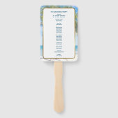 トロピカル金ゴールドパームツリービーチ結婚写真 ハンドファン (裏面)