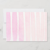 トロピカル金ゴールドワン誕生日招待状 招待状 (裏面)