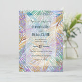 トロピカル金ゴールド葉パームデザイン (スタンド正面)