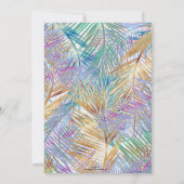 トロピカル金ゴールド葉パームデザイン (裏面)