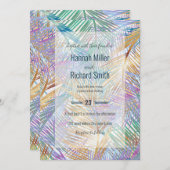 トロピカル金ゴールド葉パームデザイン (正面/裏面)