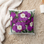 トロピカル開花ピロー鮮やか-フローラエレガンス。 クッション (ブランケット)