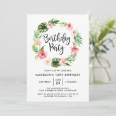 トロピカル開花誕生会 招待状 (スタンド正面)