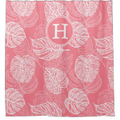 トロピカル離れイニシャルシャワーカーテン シャワーカーテン (正面)