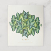 トロピカル離れジャングルボタ結婚ニカルテーブル プレイスカード (外部開封)