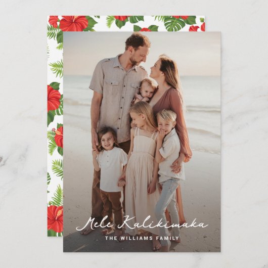 トロピカル離れハイビスカスフォトメレカリキマカ シーズンカード (正面/裏面)