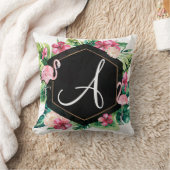 トロピカル離れハイビスカスフラミンゴスサマーシック クッション (ブランケット)