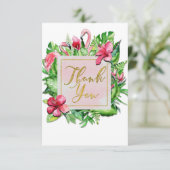 トロピカル離れハイビスカスフラミンゴスサンキューカード サンキューカード (スタンド正面)