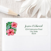 トロピカル離れハイビスカス住所 シール (インサイチュ)