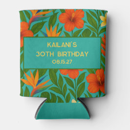 トロピカル離れフローラルアウ（ハワイ式宴会）ハワイバースデーパーティー 缶クーラー