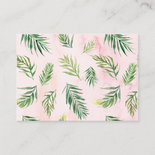 トロピカル離れベイビーシャワー予約リクエストカード エンクロージャーカード