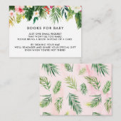 トロピカル離れベイビーシャワー予約リクエストカード エンクロージャーカード (正面/裏面)