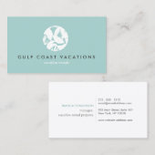 トロピカル離れレンタルロゴonアクア 名刺 (正面/裏面)