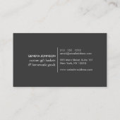 トロピカル離れロゴ庭師、快適、ギフト 名刺 (裏面)