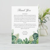 トロピカル離れ結婚披露宴 サンキューカード (スタンド正面)