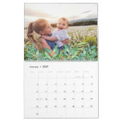 トロピカル離れ編集可能年写真 カレンダー (1月 2027)