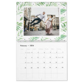 トロピカル離れ2020編集可能年写真 カレンダー (2月 2026)