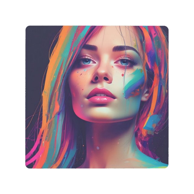 トロピカル鮮やかウォールアート メタルプリント (正面)