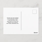 トロピカル鮮やかグリーン(金ゴールドあり縁ど) ポストカード (裏面)