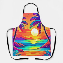 トロピカル鮮やかサンセットアート