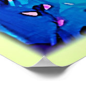 トロピカル鮮やかサンセットアート ポスター (角)