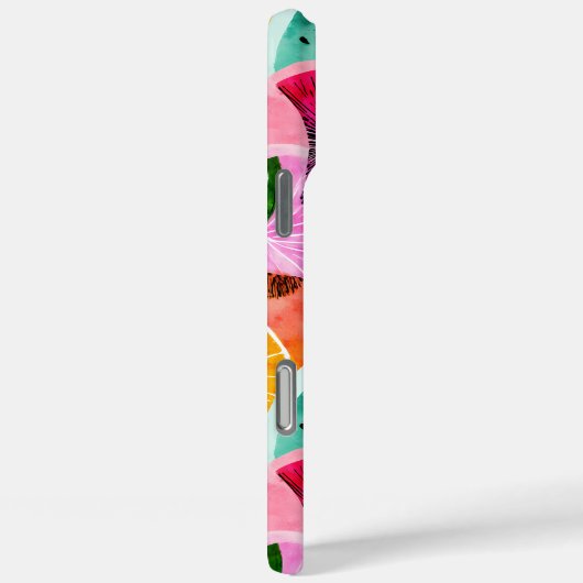 トロピカル鮮やかシトラススライス模様 Case-Mate iPhoneケース (裏面 / 右)