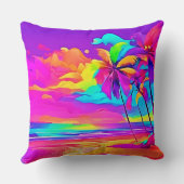 トロピカル鮮やかショアアート クッション (裏面)