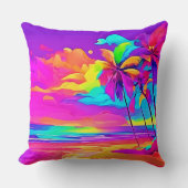 トロピカル鮮やかショアアート クッション (正面)