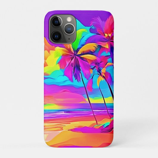 トロピカル鮮やかショアアート Case-Mate iPhoneケース (裏)