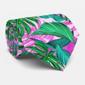 トロピカル鮮やかモンステ葉ラエキゾチック ネクタイ (ロール)