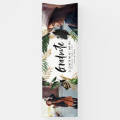 トロピカル2フォト卒業モダンスクリプトバーン 横断幕 (縦)