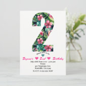 トロピカル2 TWOセカンドバースデーパーティーへの招待 招待状 (スタンド正面)