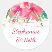 トロピカル60誕生日ハワイアンストリングライト