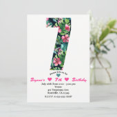 トロピカル7セブン誕生日パーティーへの招待 招待状 (スタンド正面)