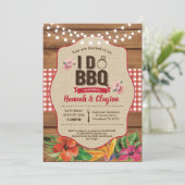トロピカル アイ・ドゥ・BBQ ご招待状。エンゲージメントパーティー 招待状 (スタンド正面)