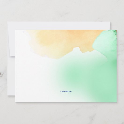 トロピカル アフェア 招待状 (裏面)