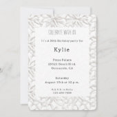 トロピカル アロハ コーラル バースデー 招待状 (正面)