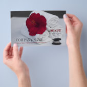 トロピカル アロマテラピー SPA サロン マッサージ ビジネス チラシ (ハンドル)