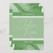 トロピカル ウェディング インビテーション (正面/裏面)