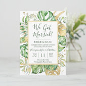 トロピカル ウェディング エルoped レセプション パーティー 招待状 (スタンド正面)