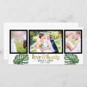 トロピカル ウェディング フォト ラブ & サンクス サンキュー (正面/裏面)