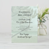 トロピカル ウェディング ブレックファスト 新婚夫婦の送り出し 招待状 (スタンド正面)