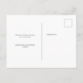 トロピカル ウォータカラー パーム ツリー アドレス変更 案内ポストカード (裏面)