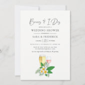 トロピカル ウォーターカラー ブリューズ ビフォア ザ アイ ドゥース 招待状 (正面)