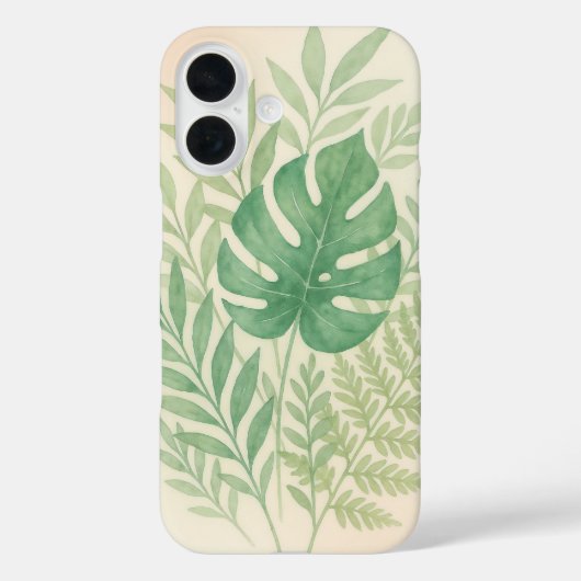 トロピカル・ウォーターカラー・ボタニカル Case-Mate iPhoneケース (裏面)