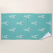 トロピカル エキゾチック パイナップル ビーチタオル (正面)